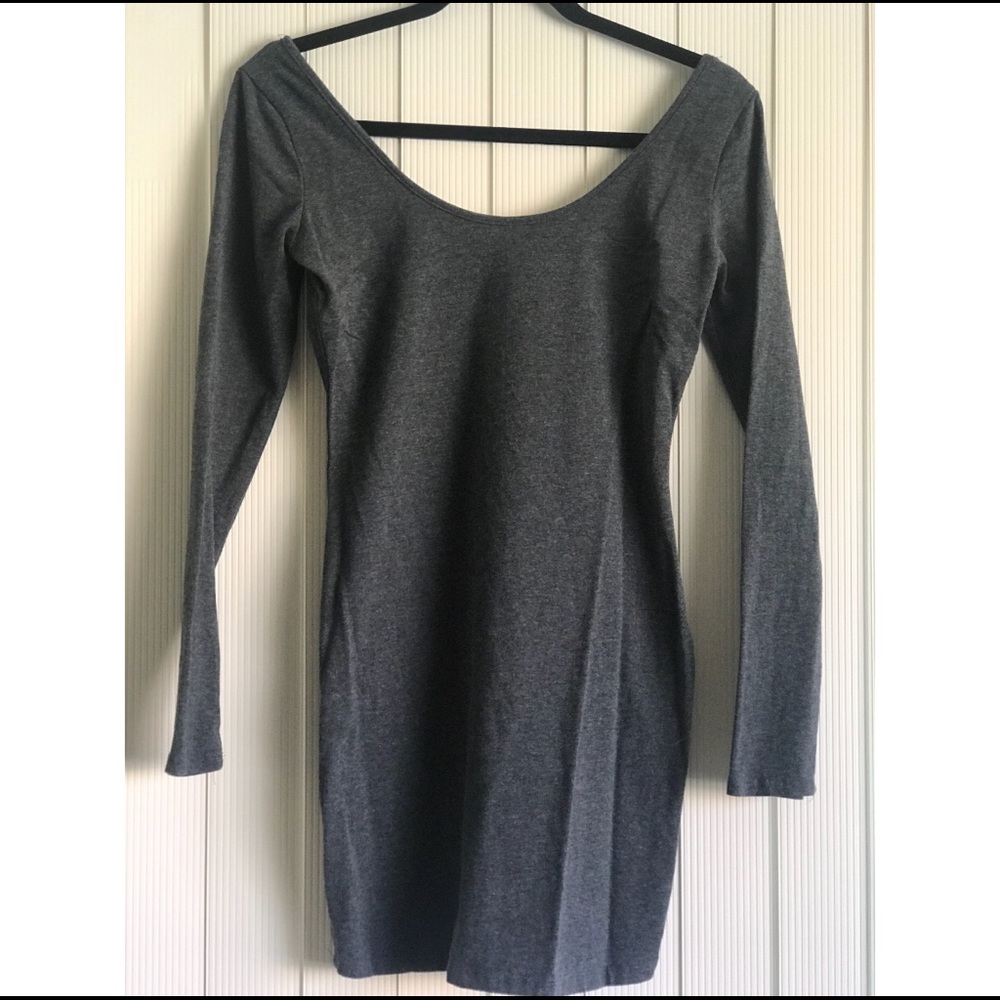 Grey mini dress